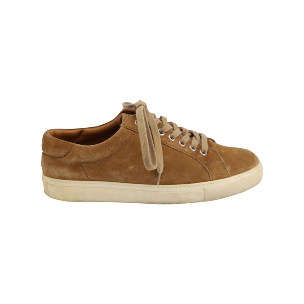 Ralph Lauren Lace-Up Sneakers in Brown Suede